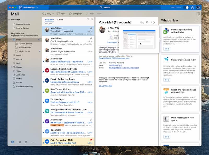 does outlook for mac version 15 work with office 365