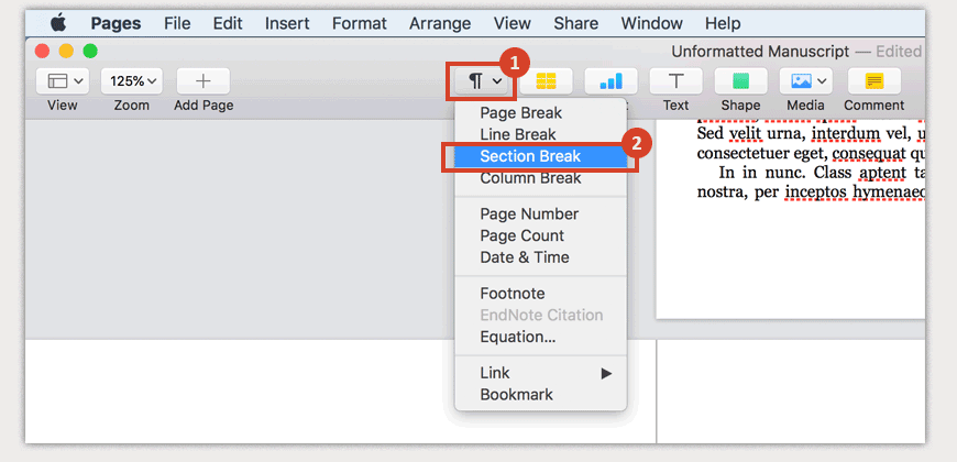 adjust margins in pages for mac